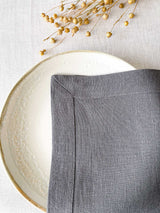 Dark Grey Linen Napkin