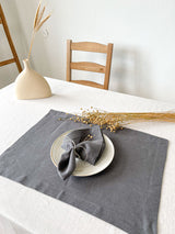 Dark Grey Linen Napkin
