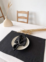 Black Linen Napkin