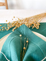 Dark Green Linen Napkin