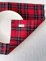Red Tartan Linen Placemat