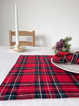 Red Tartan Linen Placemat