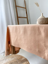 Tan Linen Tablecloth