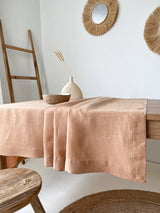 Tan Linen Tablecloth