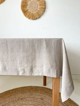 Beige Linen Tablecloth