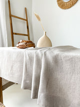 Beige Linen Tablecloth