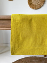 Yellow Linen Tablecloth