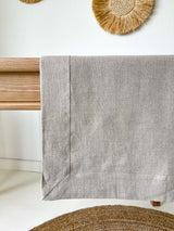 Beige Linen Tablecloth