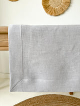 Light Grey Linen Tablecloth