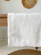 White Linen Tablecloth