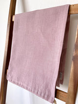 Dusty Pink Drawstring Linen Laundry Bag