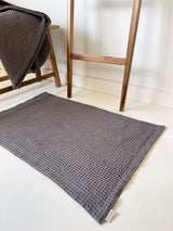 Dark Grey Waffle Bath Mat