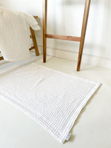 White Waffle Bath Mat