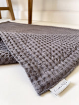 Dark Grey Waffle Bath Mat