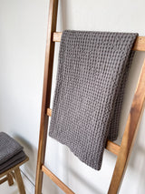 Dark Grey Waffle Bath Mat