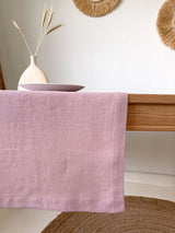 Dusty Pink Linen Table Runner
