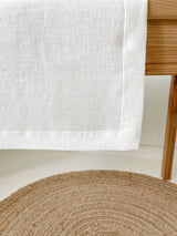 Off White Linen Table Runner