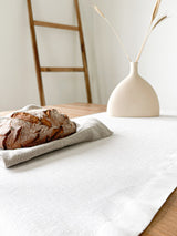 White Linen Table Runner