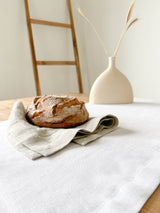 Off White Linen Table Runner