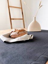 Black Linen Table Runner