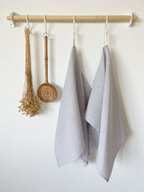 Light Grey Linen Tea Towel