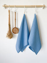 Light Blue Linen Tea Towel