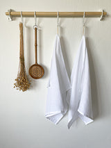 White Linen Tea Towel
