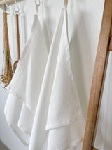 Off White Linen Tea Towel