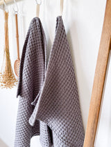Dark Grey Waffle Kitchen Towel