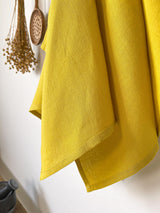Yellow Linen Tea Towel