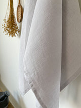 Light Grey Linen Tea Towel