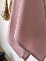 Dusty Pink Linen Tea Towel