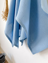 Light Blue Linen Tea Towel