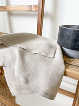 Beige Linen Tea Towel