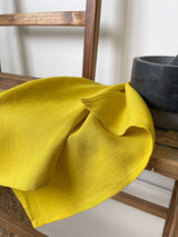 Yellow Linen Tea Towel