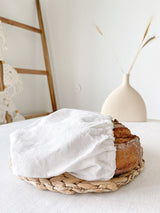 Off White Linen Bread Bag