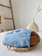 Light Blue Linen Bread Bag
