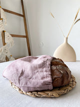 Dusty Pink Linen Bread Bag