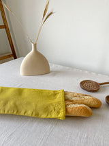 Yellow Linen Bread Bag