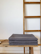 Dark Grey Waffle Bath Sheet