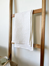 White Waffle Guest Towel