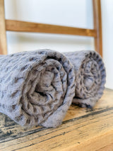 Dark Grey Waffle Hand Towel