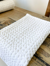 White Waffle Washcloth