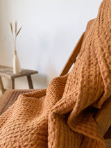 Cinnamon Waffle Throw Blanket
