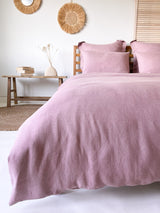 Dusty Pink Linen Duvet Cover set