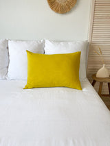 Yellow Housewife Style Linen Pillowcase
