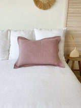 Dusty Pink Linen Pillow Sham