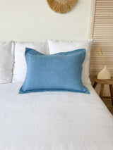 Light Blue Linen Pillow Sham
