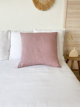 Dusty Pink Linen Pillowcase
