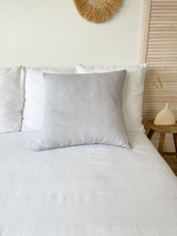 Light Gray Linen Pillowcase